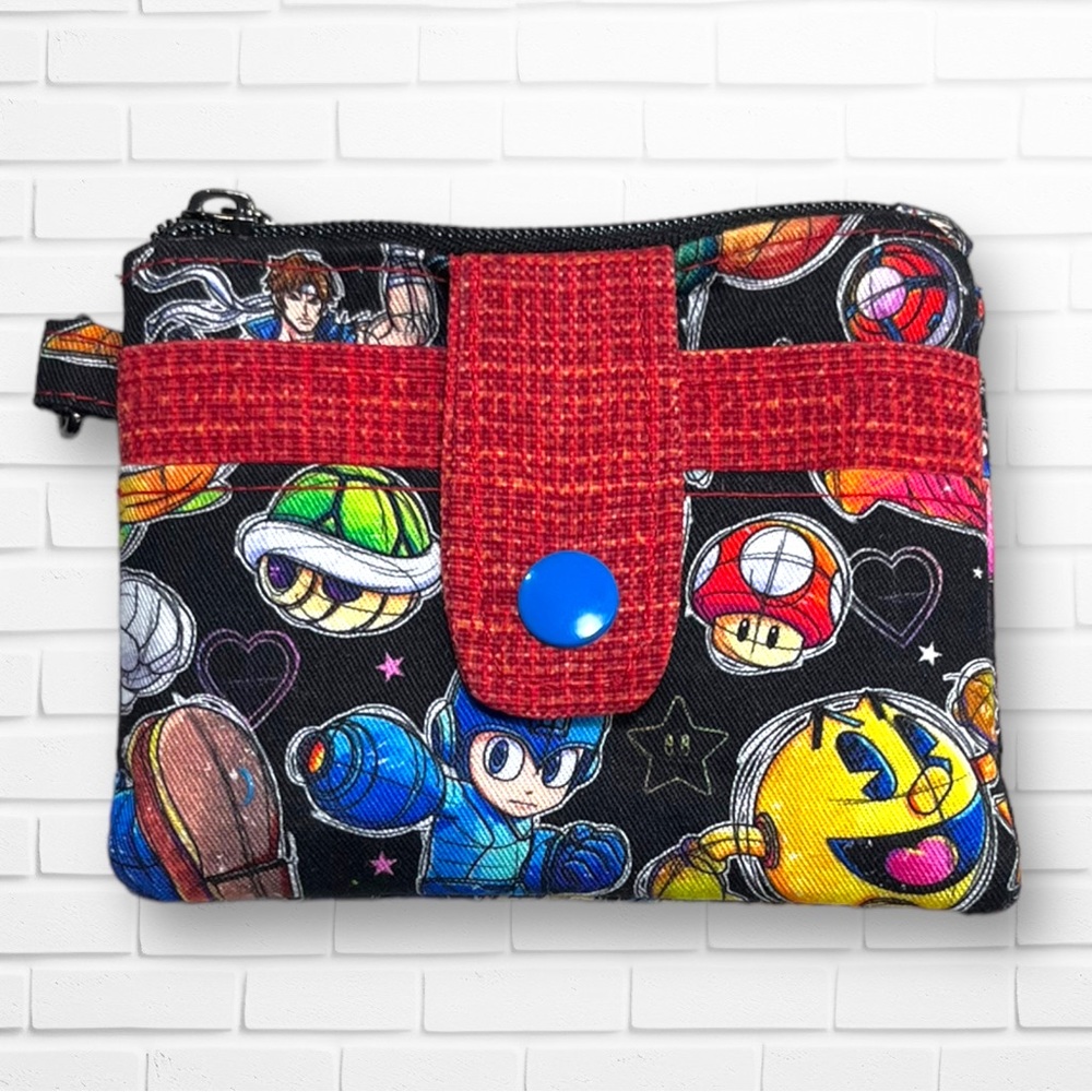Super Mario Bros. Card Wallet Coin Purse Handmade NEW
